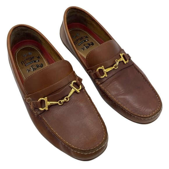 Florsheim Horsebit Driving Loafer Men\'s 11 Brown Leather Moc Toe Penny Driver main image 13